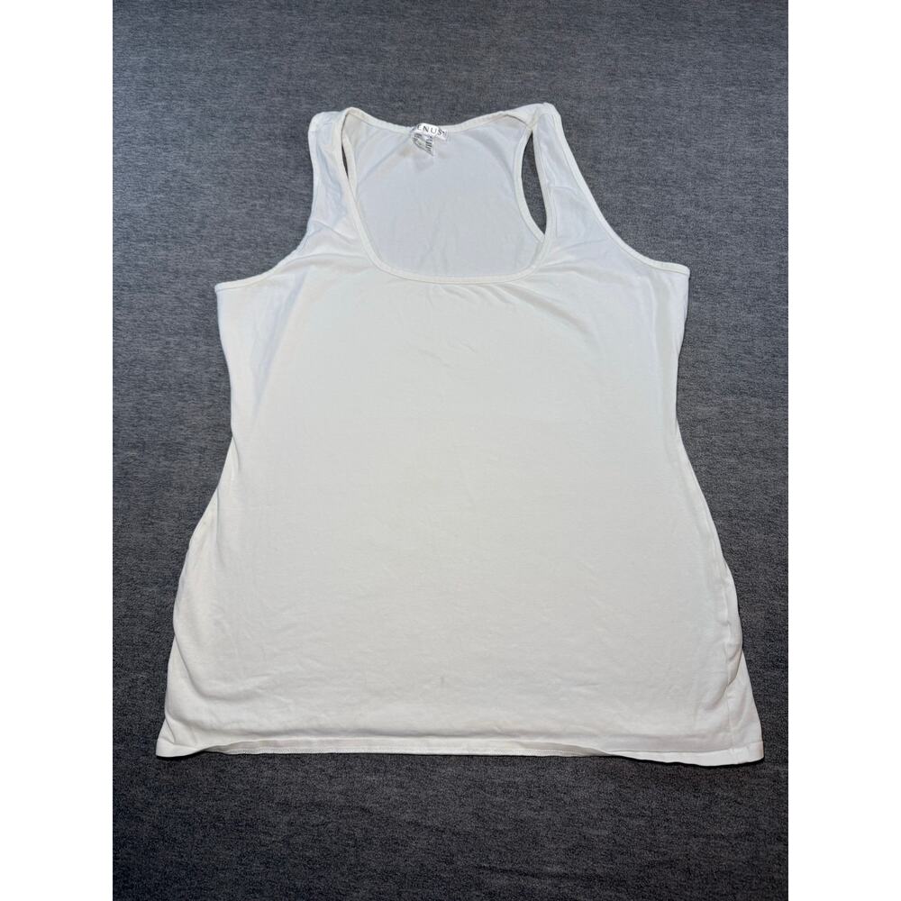 Venus Women’s Plain Tank Top-XL/White/Scoop Neck/Layering/Basic